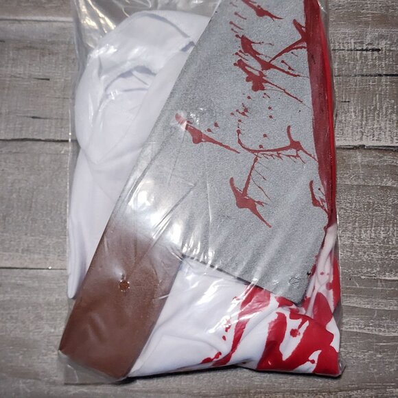 Bloody Shirt with Cleaver Shirt Costume Loftus International Gag Halloween NWT - Picture 3 of 5